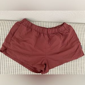 Patagonia shorts you can get wet. 5” baggies.